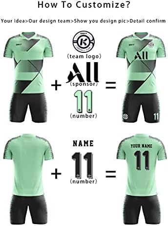 Orky Muškarci Prilagođeni nogometni dres sa kratkim, ženama personaliziraju naziv broj imena, dječje školske ekipe