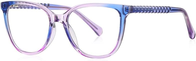 Resovio Square Prevelike naočale za čitanje žena i muškaraca Ručno izrađene proljeće Čitaoci zgloba prozirne ljubičaste plave boje