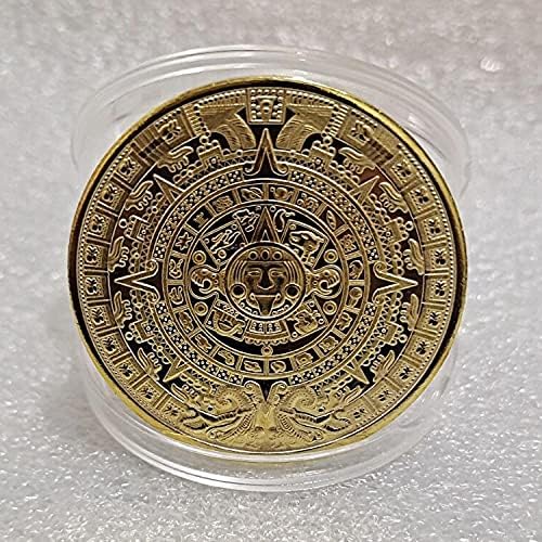 CryptoTurrency Gold-pozlaćeni komemorativni novčić maya novčića sa sretnim novčićima sa zaštitnim poklopcem osobni amaterski kolekcionar