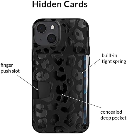 Baršun kavijar kompatibilan sa iPhone 14 novčanik slučaj za žene-držač kreditne kartice Slot-slatka Slim & zaštitni novčanik futrole