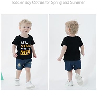 Nzrviws Baby Boy Clate Toddler Boy Outfit Summer Odjeća T Short Hotks Podesite novorođenčad Little Boy Poklon 1 2 3 4 5 T