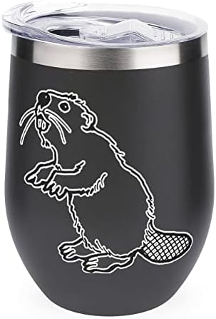 Američki Beaver Tumbler Cup vakuum izolirani čaša od nehrđajućeg čelika kava putni šalica 12 oz sa poklopcem