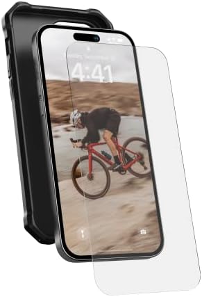 URBAN ARMOR GEAR UAG iPhone 14 Pro Max Case 6.7 Metropolis Kevlar Crni zaštitni poklopac & 6.7 Premium kaljeno staklo štit za zaštitu