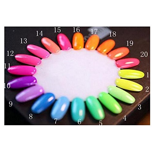 20 boja serija fluorescentnog neonskog svjetlećeg Gel laka za nokte za Glow in Dark 2019 esmaltes permanentes de uv y nagellak 7