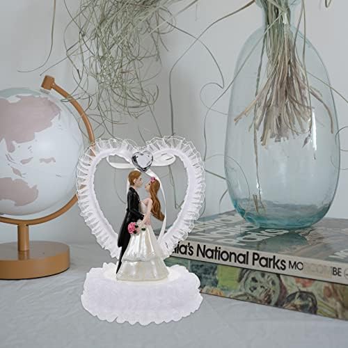 Parovi Pokloni Romantična svadbena mladenka Groom Statue Ornament Valentine's Torta ukras Valentine's Favors Auto dekor