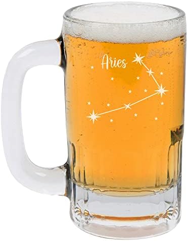 12oz šalica piva Stein Glass Star Zodijac Horoskop sazviježđe