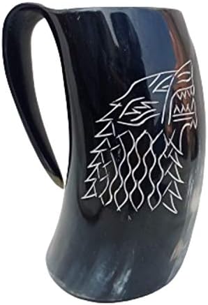 Nautički pitični šljački tankerd -exclusive igra prijestolje u stilu Viking pijenje tankerda za pitke, med, srednjovjekovna ruka napravila je viking krig rogova
