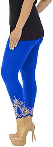 SSDXY 7/8 nogavice za žene visokog struka grafički uzorak Skinny Workout Yoga Atletski Crop pantalone Regular & amp; Plus Size