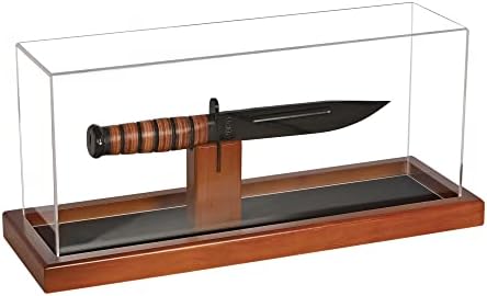 Držač za prikaz noža za prikaz noža sadrži do 13-inčni lovački nož ili džepni nož, čist poklopac