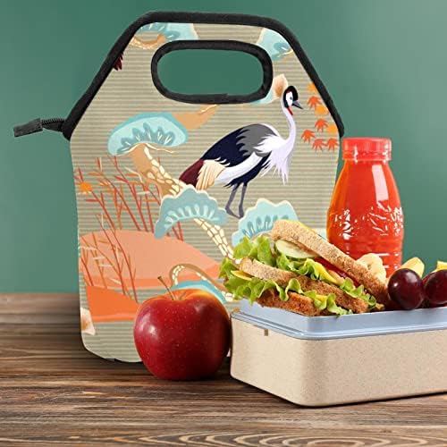 GUEROTKR torba za ručak za muškarce, izolovana kutija za ručak, kutija za ručak za odrasle, ptica