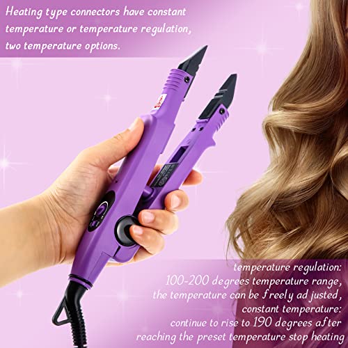 Fusion Hair Extensions Tool US Plug Professional Hair Extensions Tools Heat Iron Connector Wand u Tip Hair Extensions sa 2 vrećice