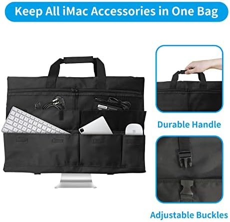 Boczif torbica za nošenje monitora, zaštitna putna torba za Monitor za 24 iMac Desktop računar i LCD ekrane, torba za odlaganje za