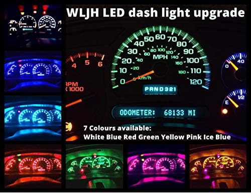 WLJH Visoko svijetlo plavi instrument ploče za mjerač klastera puna crtica LED svjetlosni setovi za žarulje za Ford Explorer 1995-2001,