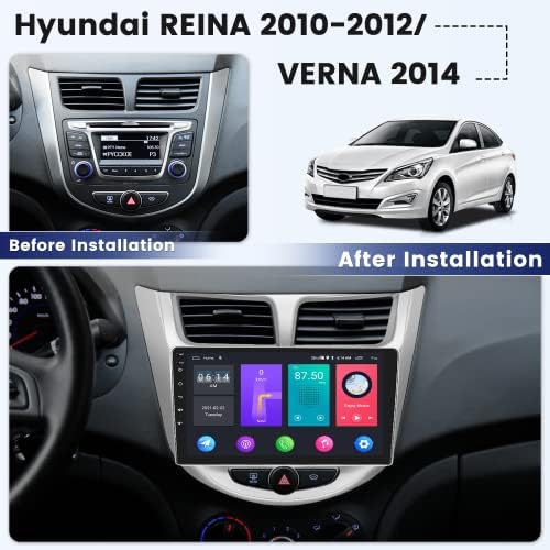 za 2010- Hyundai Verna Accent Solaris auto Stereo 9 inčni ekran osetljiv na dodir Android 11 auto Radio sa Blueooth FM SWC Auto