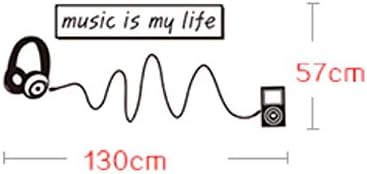 Zidna naljepnica Gjmok, dnevni boravak Spavaća soba Dječja soba 51x23in Dekoracija doma Zidna naljepnica