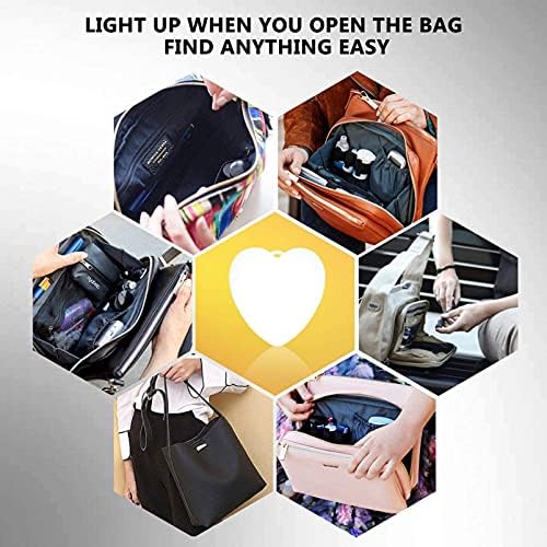 Uonlytech 1pc torbica Light Handbag aktivira LED noćno svjetlo privjesak lampa sa kopčama za ruksak torbica lampa za hitne slučajeve