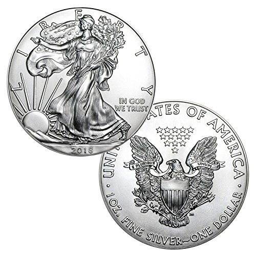 2018. Američko srebrno srebro sa originalnom američkom poklon kutijom za nas - ASE .999 Fini srebrni dolar sjajan
