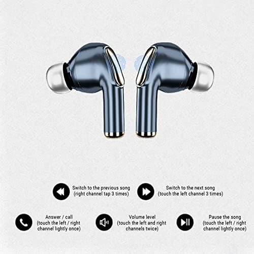Bluetooth slušalice True bežični uši za slušalice za napajanje sa bežičnim punjenjem IPX5 Vodootporne uši u ušima za pametni telefon