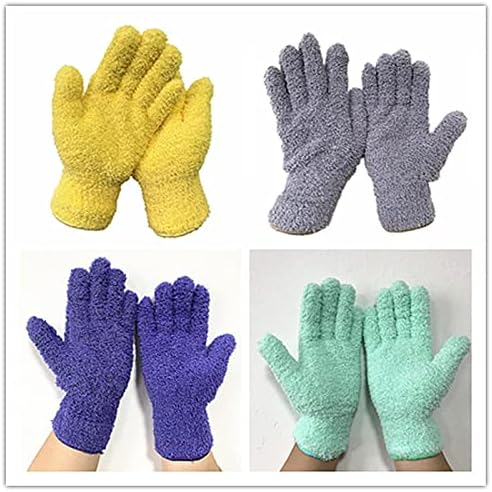 JZRH 1 par rukavice za brisanje prašine od mikrovlakana alati za brisanje prašine prozora automobila višekratne rukavice za čišćenje u domaćinstvu alati za čišćenje u domaćinstvu upijajuće rukavice za sušenje u domaćinstvu Aqua Blue