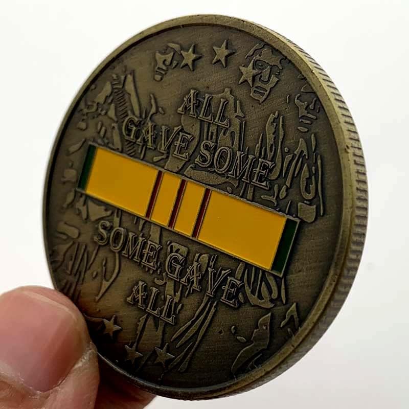 Vijetnamski ratni veteran zelena bronzana medalja američki američki vijetnamski ratni kovanica kovanica