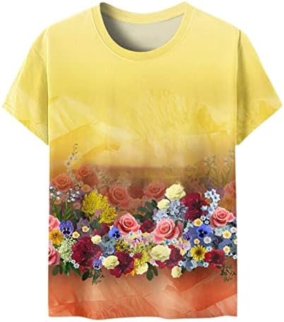 Dame 2023 Kratki rukav Crewneck Pamuk Graphic Loot FIT Brunch bluza Majica Ljetna jesen bluza za teen djevojke Q1