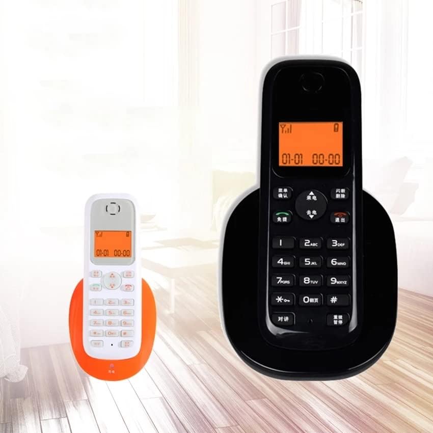 Hukai 1 slušalica bežičnog odgovaranja telefona sa ID-om pozivatelja, narančasti LCD pozadinski osvetljenje, blistavi tasteri