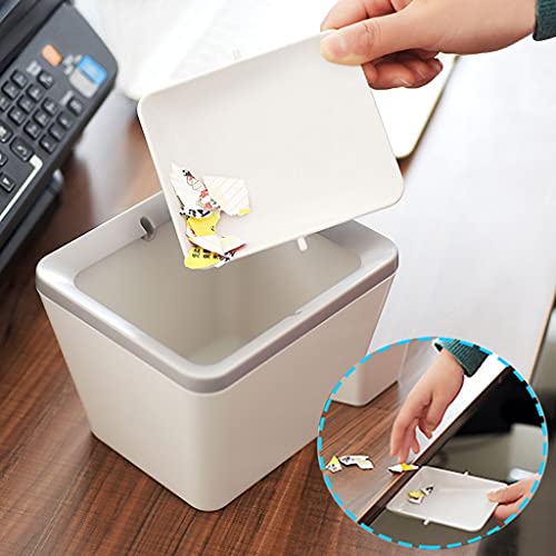 DITUDO kante za smeće kanta za smeće desktop Shake Lid kanta za smeće kvadrat Creative Office praktična kutija za reciklažu kante