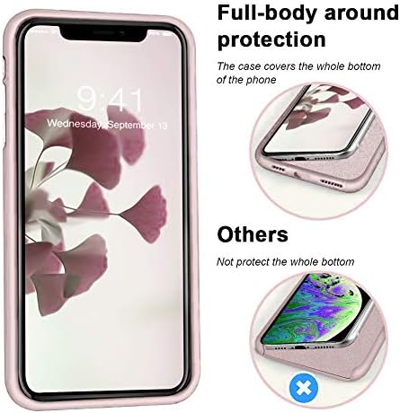 VOOII za iPhone XS / X Case Schickstand | Tečni silikon za bebe | 10ft ispitani za zaštitu, površinski poklopac s punim karoserijskim