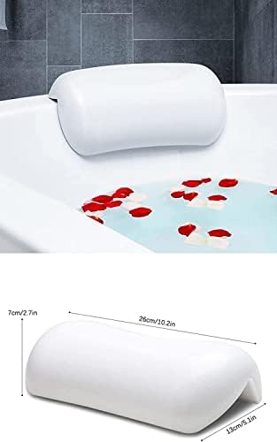 Jastuk za kadu jastuk za kupanje Neklizajući za glavu za glavu SOFT vodootporni jastuci za kupanje sa usisnim čašama lako čistiti kupaonicu, 1kom
