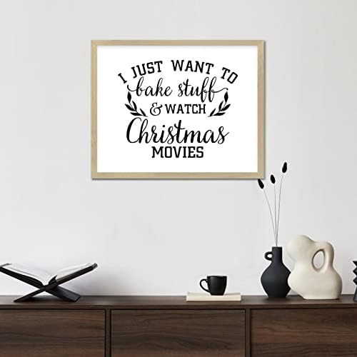 Biblijski stih 16x20in Frammed Wood Sign sa pozitivnim izrekam Kupini i satovi božićni filmovi Zemljišta Bež okvir Drvena ploča Kućni