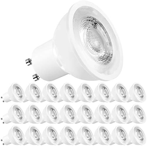 LUXRITE MR16 GU10 LED sijalice sa mogućnošću zatamnjivanja, 50W ekvivalent halogena, 4000k hladna Bijela, 500 lumena, 120v reflektorska LED sijalica GU10, zatvorena lampa, savršena za pejzažno ili Kućno osvjetljenje