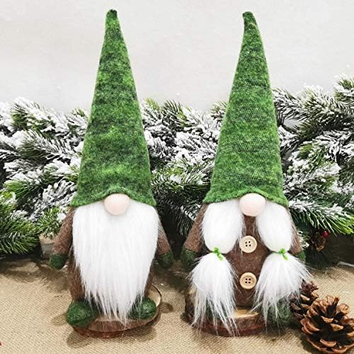 ZMDZA 2PS Božić bezlični patuljak Santa Božić drvo viseći ukras lutka ukras za dom privjesak ukrasi baršunasti šešir bradati starac