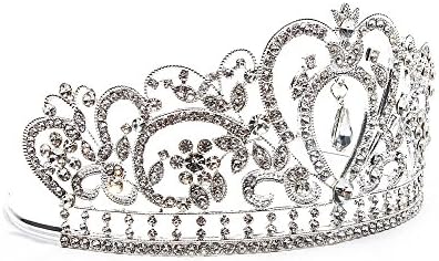 Barokna Kristalna kruna od kristalnog kamenčića, Toper za torte, Vintage kruna, vrh svadbene torte, princeza torta, kraljica kruna