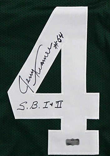 Jerry Kramer Autogramirao / potpisao Green Bay Custom Green Jersey sa natpisom S.B. I & II