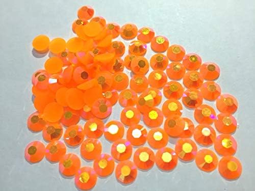 Xucus ~! Jelly Orange ab Resin Flatback perle za umjetnost noktiju/odjeću/ukras.4mm 5mm 6mm -