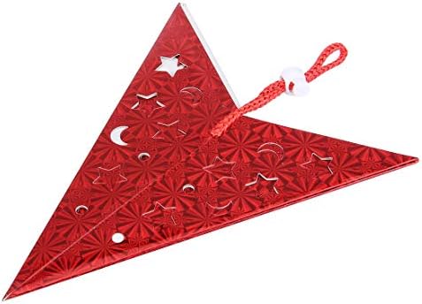 Full solar Terms 5 kom 30cm dijagonala Božić ukras 3D holografski papir Pentagram, Random isporuke boja.