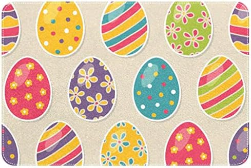 Happy Easter Eggs uzorak prostirke za kupanje upijajuće neklizajuće prostirke za vrata Meki otirač za pranje tepiha za ulaz u kuhinju