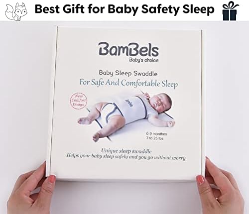 Bambels Beby Sigurno spavanje za spavanje za sigurnost kreveta za novorođenčad i novorođenčad do 9 mjeseci, održava bebu iz prevrtanja,