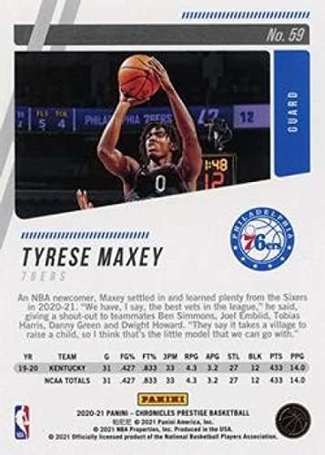 2020-21 Panini Hronics 59 Tyrese Maxey RC Rookie Philadelphia 76ers NBA košarkaška trgovačka kartica