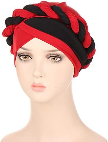 Ženski patchwork kontrastni bolovka pamučna pokrivačica za glavu za modnu glavu za hemoturu patirnt sa frizurom, maticolor