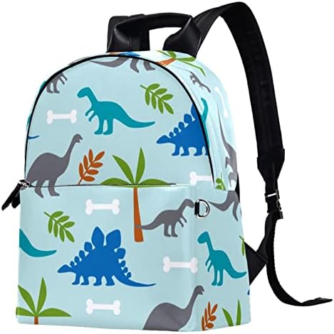 Tbouobt kožna putni ruksak lagani laptop Ležerni ruksak za žene Muškarci, Cartoon Flamingo Monstera Tropical