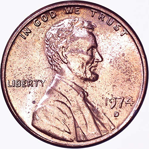 1974 D Lincoln Memorial Cent 1c o necrtenom