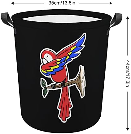 Funny Parrot dabing korpe za veš sa ručkama vodootporna okrugla sklopiva Odjeća ometa Organizator torbi za odlaganje