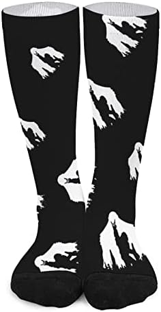 WEEDKEYCAT Bigfoot Rock And Roll Crew čarape novost Funny Print grafički Casual umjerena Debljina za proljeće jesen & zima