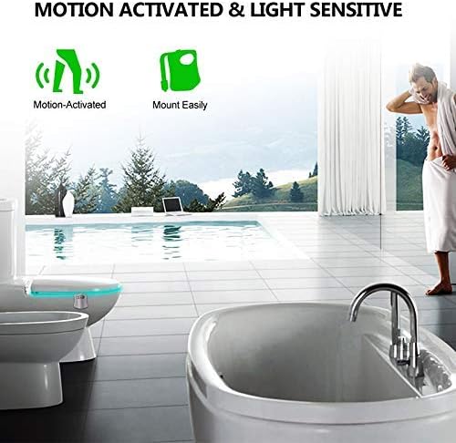 BSASHF 1 pakovanje promjena boje Toliet noćno svjetlo senzor pokreta Led WC aktivirano kretanje Led svjetlo za kupatilo svjetlo UV