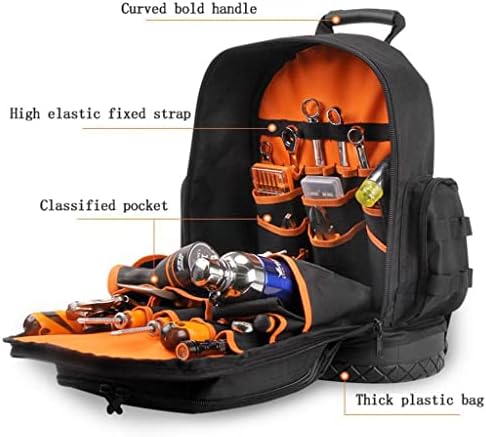 JKUYWX Oxford Rucksack ruksak za alat Multifunkcionalna torba za pohranu električara Popravak hardverskih kaiševa