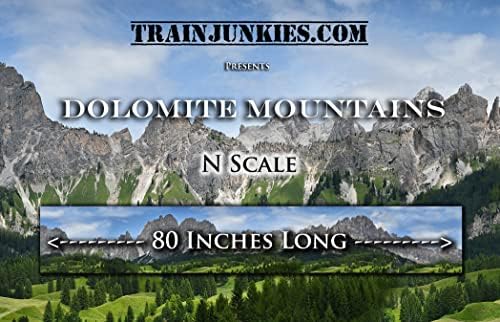Model Dolomitske Planine Railroad Backdrop