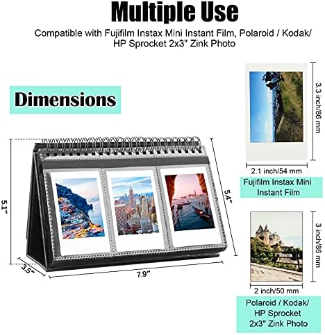 2packs foto Album za Fujifilm Instax Mini LiPlay 11 90 70 50S 26 25 9 8+ 8 7s Instant kamera/Mini Link SP-1 štampač, Polaroid Snap