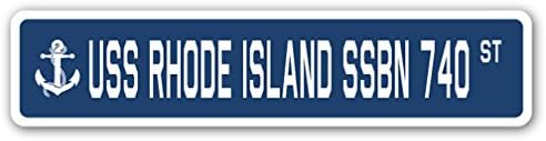 USS Rhode Island SSBN 740 Street potpisao sa igračom američki mornarski brod veteran mornarski poklon