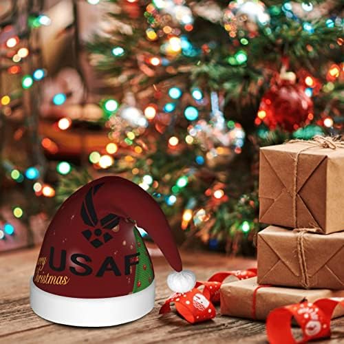 US Air Force Usaf Funny odrasle pliš Santa šešir Božić šešir za žene & amp ;muškarci Božić Holiday Hat